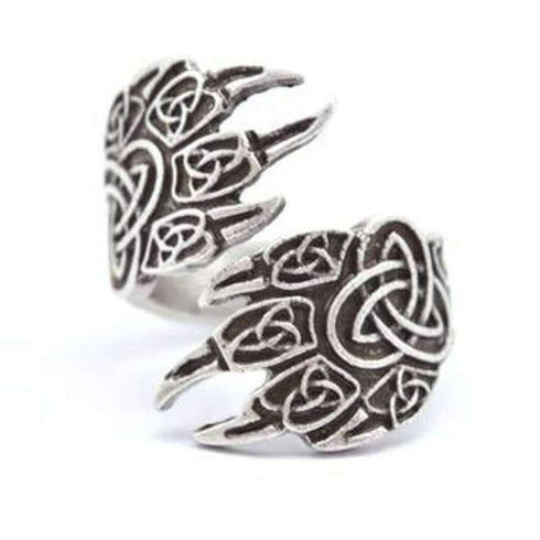 Bague Loup Griffe (Acier)